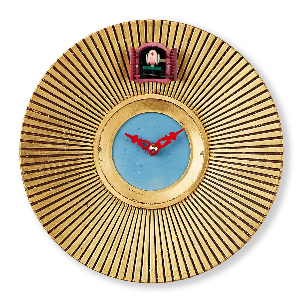 Goldring mit Zifferblatt